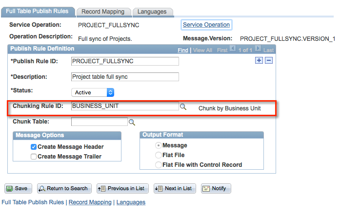 FULLSYNC Chunking Project Setup